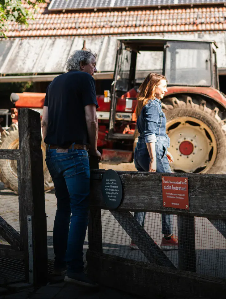 Rebecca Gischel und Karl Schweisfurth bei Herrmannsdorfer